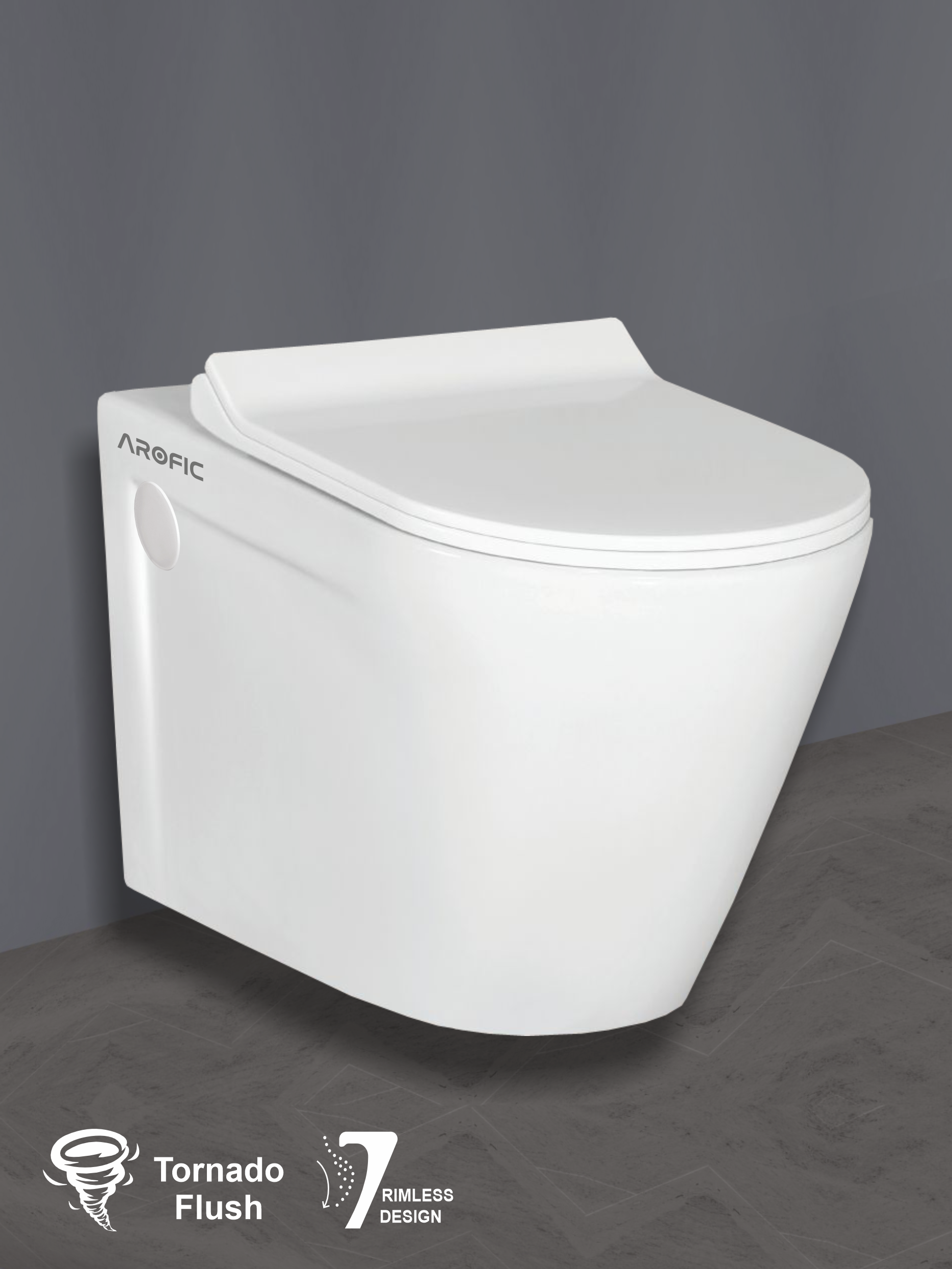 WONDER Wall Hung Closet – Rimless Design