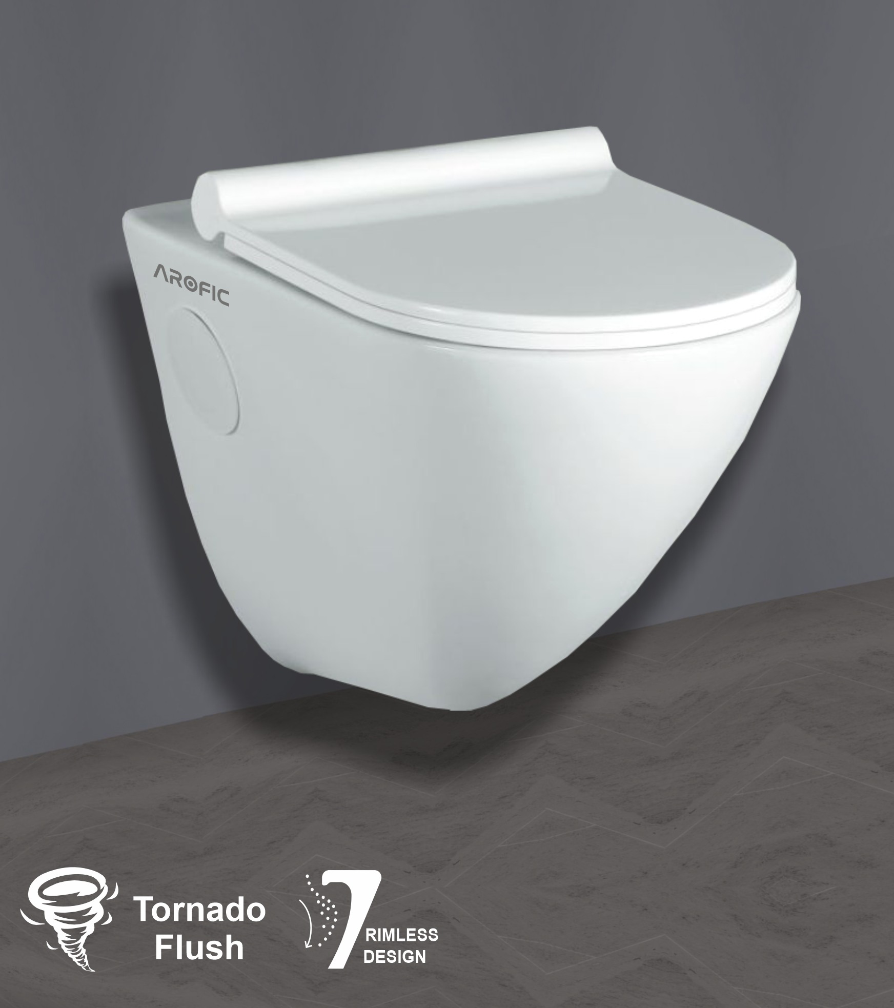 LUMINA Wall Hung Closet – Rimless Design