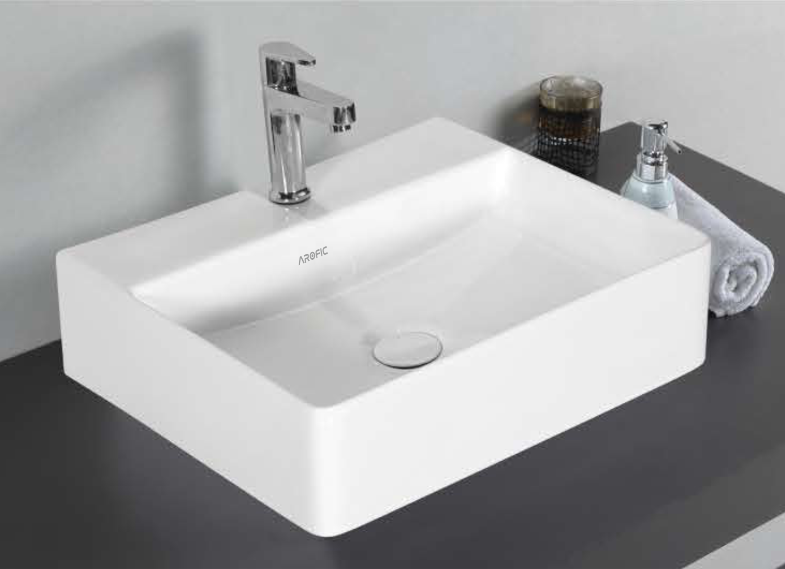 CEREMONY Table Top Wash Basin – Rectangular Design