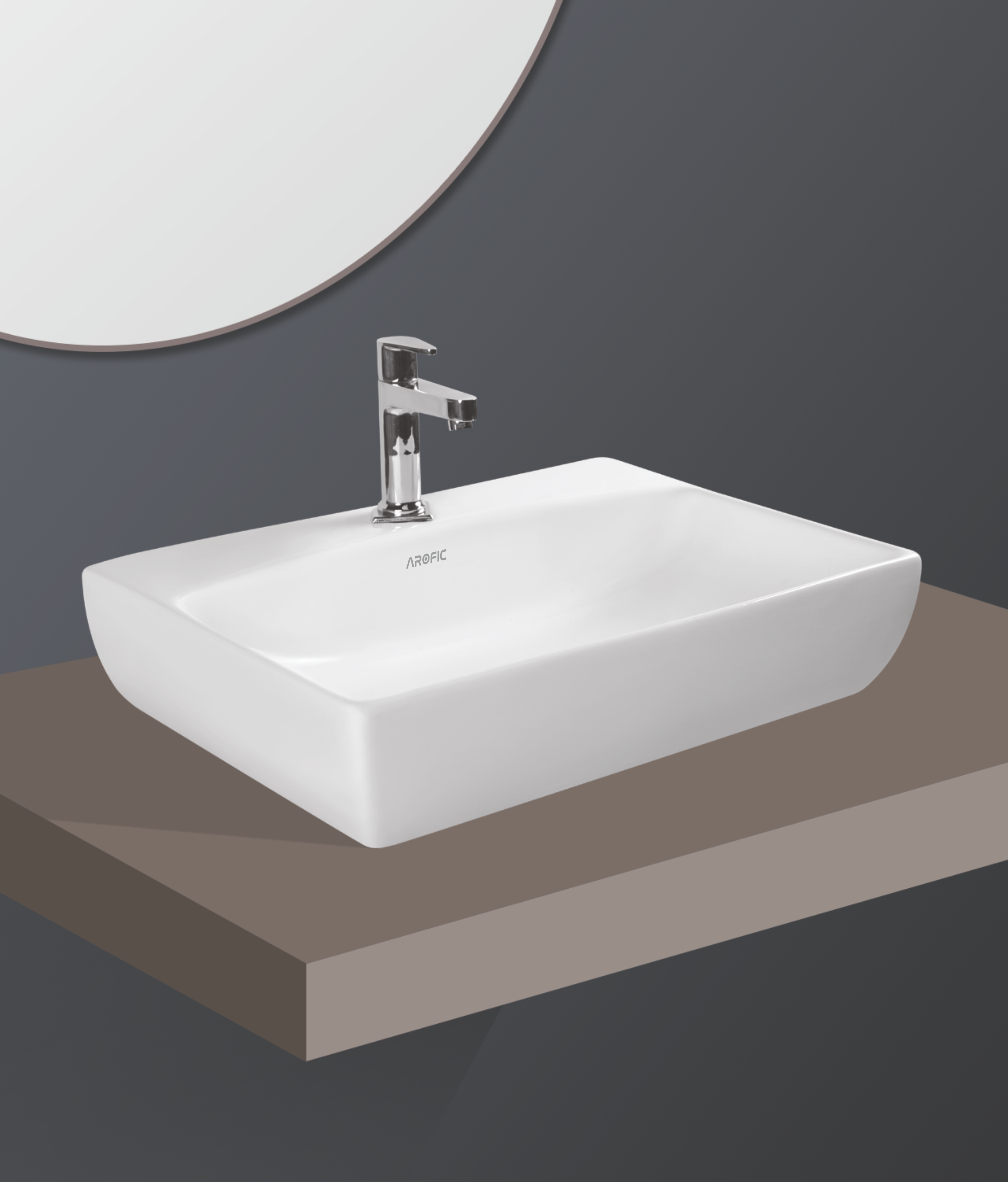 GLORIA Table Top Wash Basin – Premium Square
