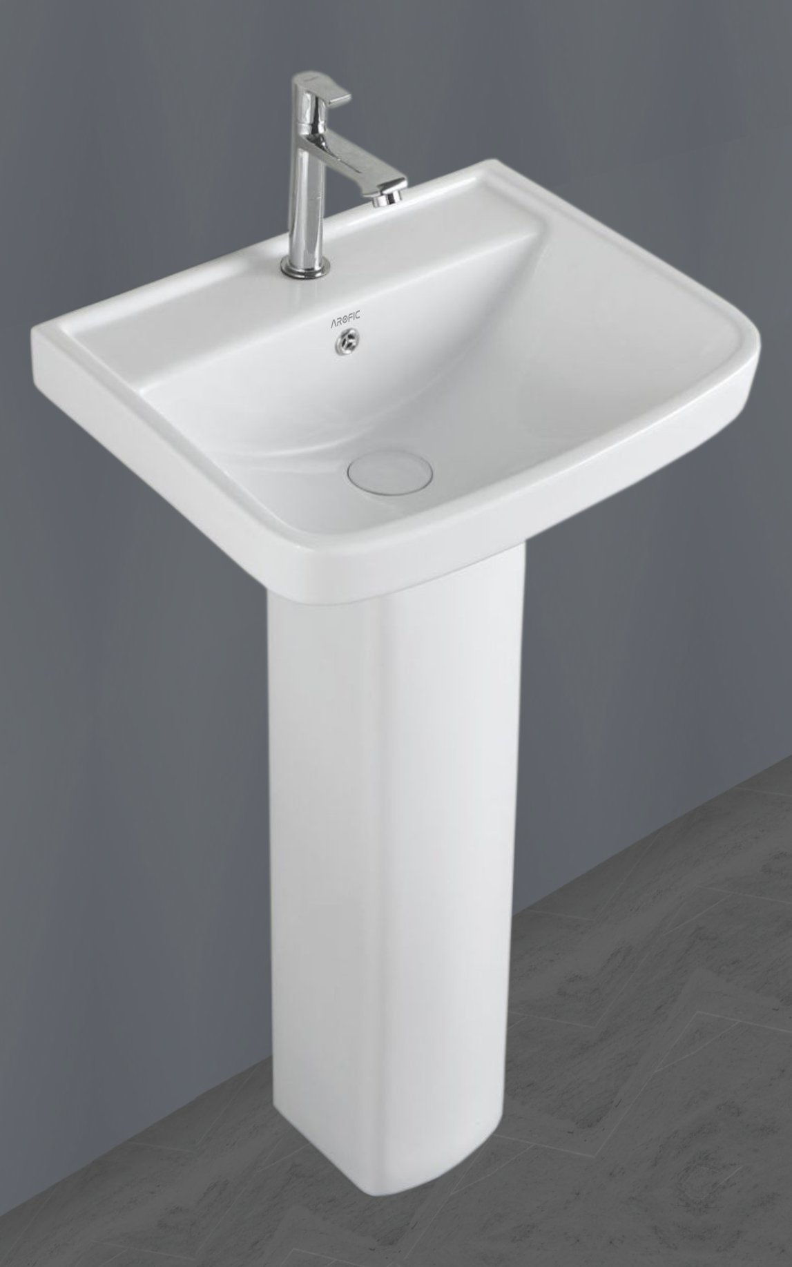 DREAM Pedestal Wash Basin – Compact Modern